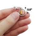 thumbnail image 4 of Cartoon Girl Riding Magical Horned Pink Unicorn Antiqued Bracelet Pendant Zipper Pull Charm with Lobster Clasp, 4 of 5