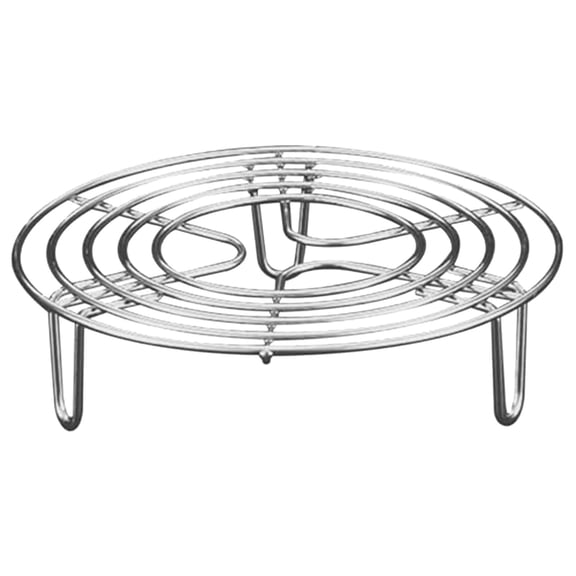 6 Inch Round Stainless Steel Steaming Rack Heat Resistant Wire Rack for Steaming Baking Drying Cooling Kitchen Tool