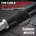 thumbnail image 5 of Olympic Barbell, 5ft Barbell for Strength Training and Weightlifting, 2 inch Olympic Bar with 500 lb Capacity, Comfortable Grip for Squats Curls Deadlifts, 5 of 8