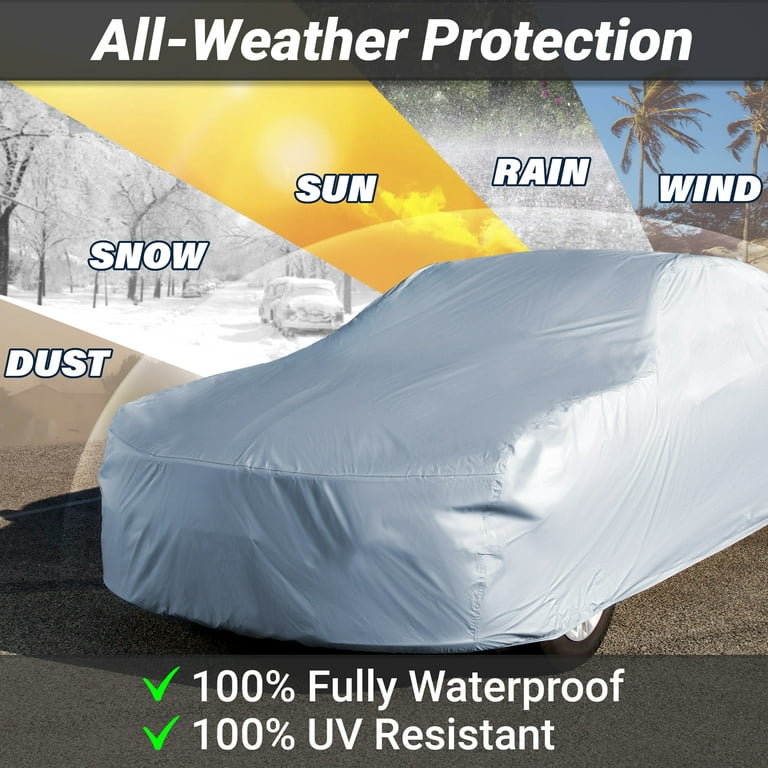 iCarCover 10-Layer Waterproof All Weather Car Cover (155 - 163 L) 