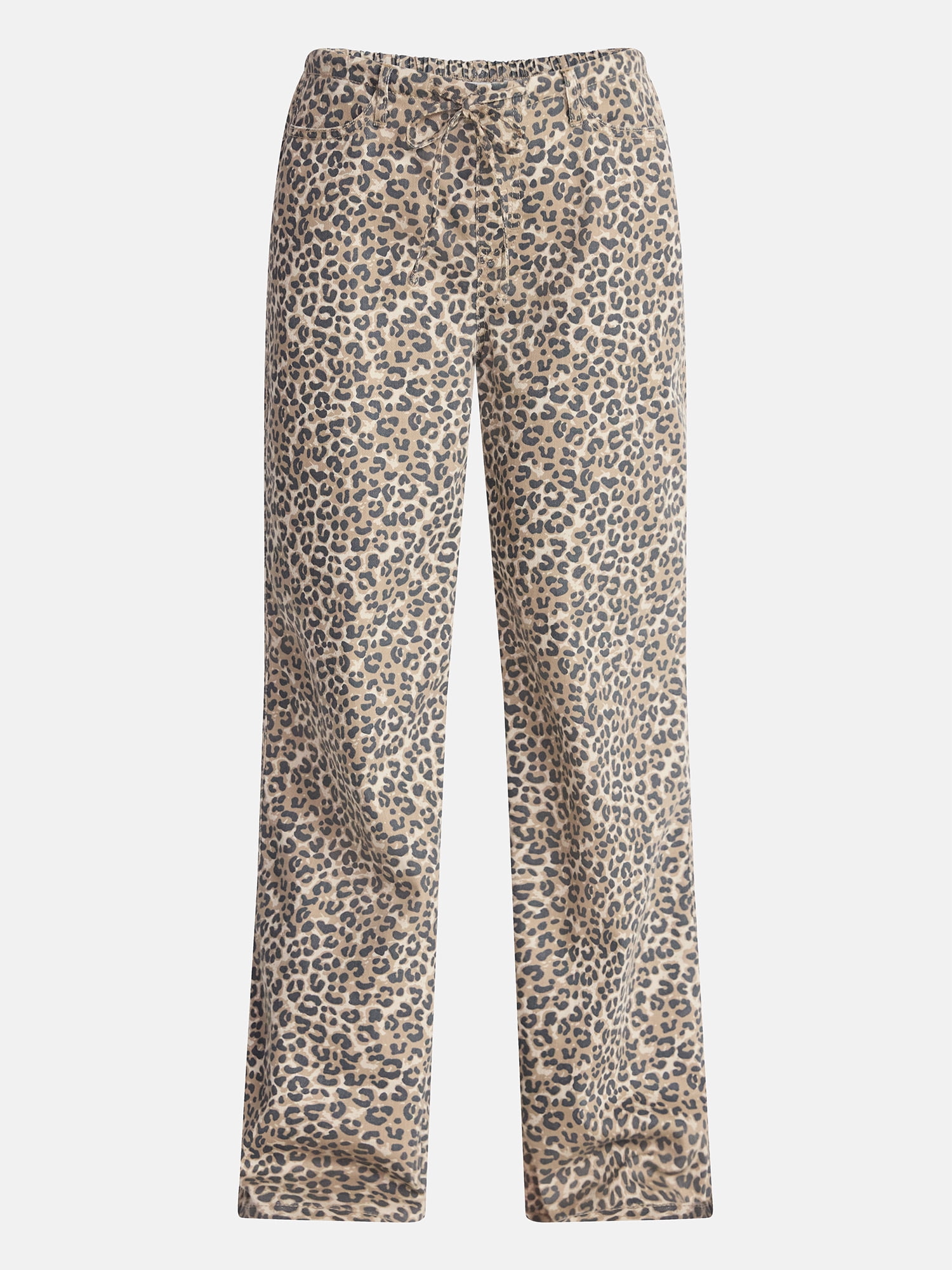 No Boundaries Mini Waist Wide Leg Pants, 31" Inseam, Women's XXS-XXL