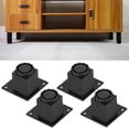 thumbnail image 3 of 4 Pcs Pieds de Support de Meubles Réglables, Pieds de Remplacement en Alliage d'Aluminium pour Meubles DIY pour Canapé Table Chaise Bureau Cuisine Placard, 3 of 8