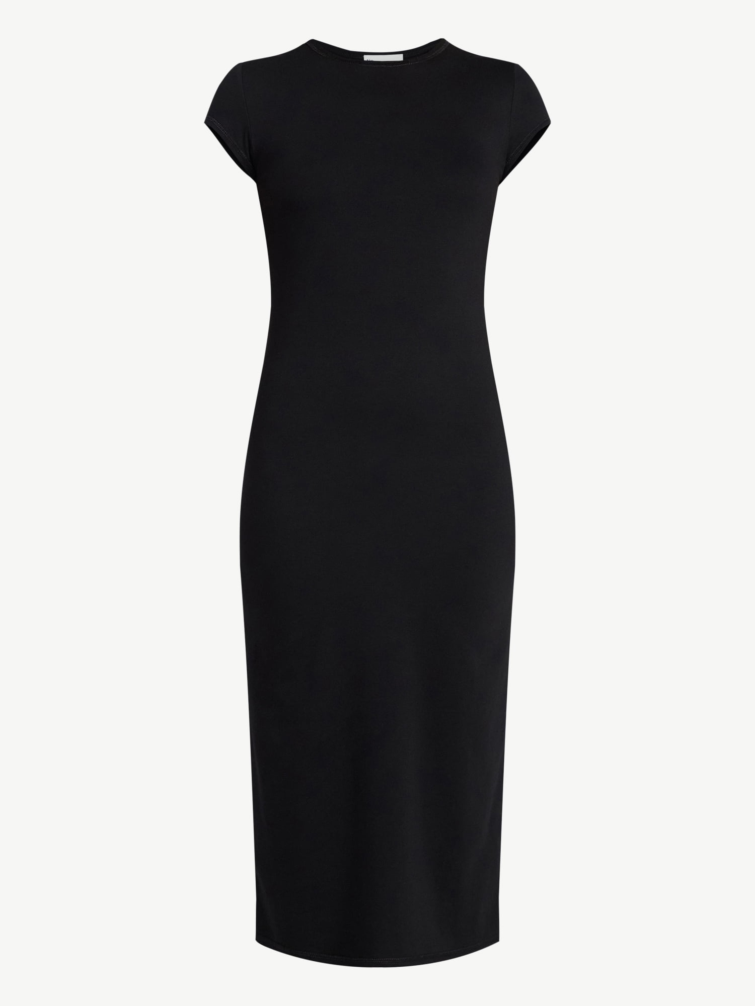 No Boundaries Midi Dress with Cap Sleeves, Women's & Women's Plus Sizes XXS-4X