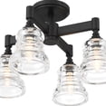 thumbnail image 5 of Crystorama Lighting Group GRG-1045-MK Gregory 4 Light 17" Wide Semi-Flush Ceiling Fixture, 5 of 7