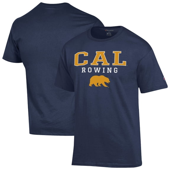 Men's Champion Navy Cal Bears Rowing Jersey T-Shirt