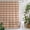 Orange, Cream, Tan, variant on Dark Orange Checkered Shower Curtain - Water Repellent Fabric Shower Curtains Washable, Fall Farmhouse Buffalo Plaid Linen Decorative Polyester Cloth Bathroom Curtains Modern Bath Decor 36"x72"