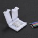 thumbnail image 4 of Conector de Tira Led Rgb de 4 Pines, Divisor Rápido, Paquete de 10, Blanco TOMSHOO Conector, 4 of 6
