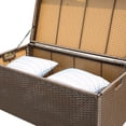thumbnail image 3 of Jeco Inc. Outdoor 70 Gallon Wicker Deck Storage Box, 3 of 3