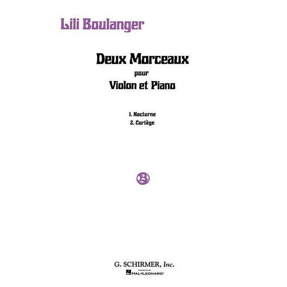 2 Morceaux: Nocturne and Cortege: Violin and Piano (Paperback)