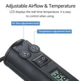 thumbnail image 4 of 200W Portable Temperature-Controlled Soldering Heat Air Machine 450℃ Hot Air Rework Station Desoldering Tool with Nozzles LCD Digital Display Airflow Control for Electronic Wiring, 4 of 6