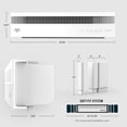 thumbnail image 6 of Vornado Profile Window Air Circulator, Reversible Exhaust, Quiet Operation, 3 Speed Settings, Fits Most Windows, White, 6 of 6
