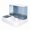 Blue, variant on XISAOK Elegant Cat Bowl Food Bowls Dish Set Treat Water Dispenser Food Container