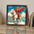 thumbnail image 3 of Cowboy Horse Ocean Wooden Sign Wall Plaque - Vintage Art Decoration, Wall Decoration - Ideal Gift For Home Decoration, Living Room, Bathroom, Bedroom, Garden, Dining, Bar, Cafe, Festival Party Deco, 3 of 7
