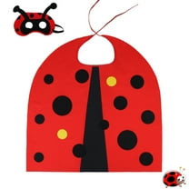 URMAGIC Kids Bee Ladybug Costume for Girls Boys Lady Bug Toys Dress-up Cape Mask and Antenna Headband as Party Favors Gifts