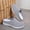 Gray, variant on 2026 Women's Breathable Knit Slip-On Walking Shoes, Comfortable Backless Mules Sneakers, Lightweight Orthopedic Casual Loafers with Arch Support for Summer Daily Wear