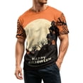 thumbnail image 4 of Halloween Shirt For Men Casual Graphic Tees Crewneck Halloween Mens Short Sleeve Shirts Pumpkin Print Halloween Tops Tshirts, 4 of 5