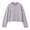 Light Purple_#12, variant on Sewkxo Women's Striped Cropped Knit Cardigan Crew Neck Button Down Long Sleeve Loose Drop Shoulder Casual Sweater Outerwear,Light Blue L