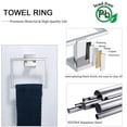 thumbnail image 3 of 5 Pieces Bathroom Hardware Accessories Set Towel Bar Set Wall Mounted, 3 of 6