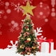 thumbnail image 4 of Árbol de Navidad con forma de estrella, adorno para la parte superior del árbol de Navidad, decoración para la parte superior del árbol, estrella navideña para árbol dorado brillante,, 4 of 5