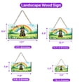 thumbnail image 5 of Happy St. Patrick’s Day Rottweiler with Green Hat Shamrocks Rainbow Landscape Wood Sign Rottie Dog Lover Gifts Idea Hanging Wall Home Decor - 03007, 5 of 5