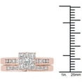 thumbnail image 4 of 3/4 Carat T.W. Diamond 10kt Rose Gold Cushion-Shape Engagement Ring Set, 4 of 5