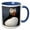 Blue/White, variant on 3drose, Atlantic Puffin, Latrabjerg Peninsula, Iceland - Eu14 Rbe0042 - Ralph H. Bendjebar, 11oz Mug
