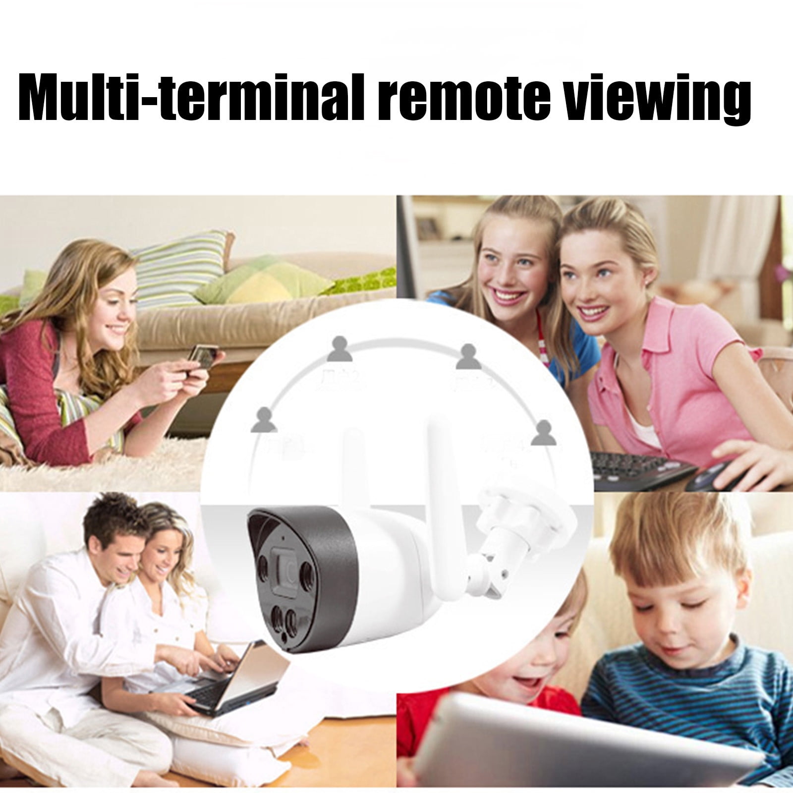 AZXY Security Cameras Wireless Wifi,Surveilance Camera,1080p Hd 360 Smart Pet/Baby Monitors,Indoor/Outdoor Security Camera Waterproof for Home