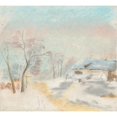 thumbnail image 3 of Ladislav Mednyánszky 16x15 Black Modern Framed Museum Art Print Titled - Winter Landscape (1875-1885), 3 of 5