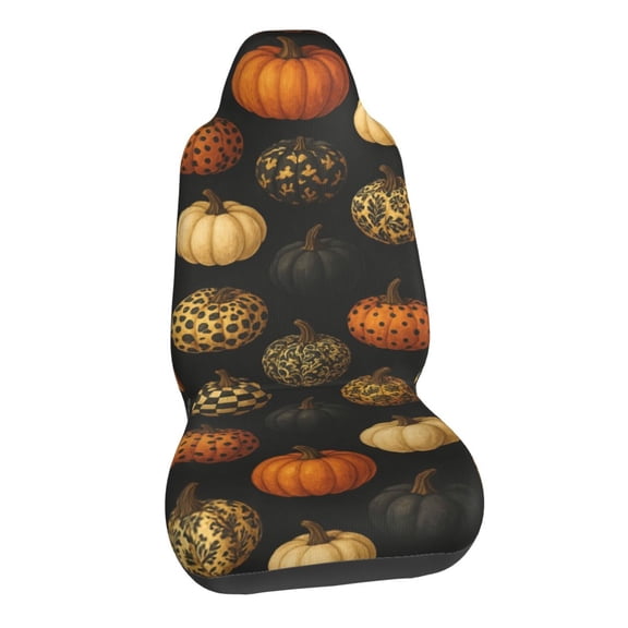 Halloween Pumpkin Car Seat Covers Stretch Car Seat Protectors Universal Fit