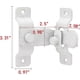 thumbnail image 2 of 2 Packs 90 Degree Flip Barn Door Lock,protect Privacy-security Gate Latch,hook Lock Latch For Barn,sliding Door Antique Lock Gate Latches Wine Cabinet, 2 of 5