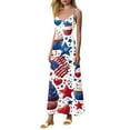 thumbnail image 7 of Taylonsss Womens Summer Dress Fresh Elegant Artistic Print Wide Strap Flowy Sundress Boho Fashion Beach Outfit, 7 of 7