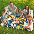 thumbnail image 7 of Bohemian Color Picnic Blanket Waterproof Outdoor Beach Blanket Hand-held Pad Suitable for Travel, Camping, Beach, Family Gatherings, 7 of 7