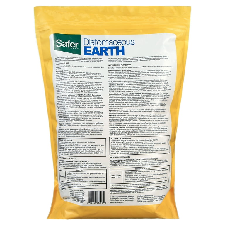 Safer Brand Diatomaceous Earth Bed Bug Crawling Insect, 47 OFF