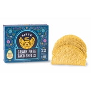 (4 pack) Siete Family Foods Grain Free Crunchy Taco Shells, 12 Count