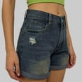 thumbnail image 6 of Wutalume Jeans for Women Denim Shorts Classic Blue, Slim Fit Stretch Jean Shorts for Comfortable Summer Everyday Style,Navy 2XL, 6 of 6