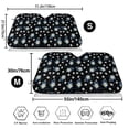 thumbnail image 7 of Lsque Daisies Flowers Car Windshield Sun Shade | Accordion Folding Style Auto Shade for Car Truck SUV Van | Blocks UV Rays Sun Visor Protector | Medium, 7 of 7