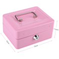 thumbnail image 4 of Spptty 1Pc Mini Portable Steel Petty Lockable Cash Money Coin Safe Security Box Household, Home Safe Box, Mini Security Box, 4 of 8
