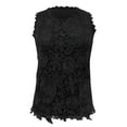 thumbnail image 6 of NJGRAE Business Casual Tops for Women Womens Short Sleeve Tops Womens Lace V Neck Tunic Tank Tops Casual Sleeveless Shirt Blouse Women’S High Neck Workout Tops S, 6 of 6