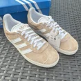 thumbnail image 3 of Ad-id-as Gazelle Washed Beige Men's Athletic Shoes IH9865 Size 4.5, 3 of 6