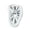 A004- White, variant on Decorative Wall Clock, Clock Wall Decor, 9X4 In, Gold Plated Frame, Melted Distortion, Roman Numeral Dial, Surrealist Display, Entry Living Space, 1 Pc