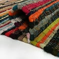 thumbnail image 3 of KLAVATE Striped Rag Rug Hand Woven & Reversible for Living Room Chindi Rug, 3 of 5