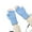 Blue, variant on Cavosen Women's Heated Gloves for Winter Men Warm Soft Half Finger USB Electric Gloves Adjustable Temperature Washable Breathable Mittens Outdoor Cold Weather Without Battery