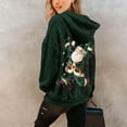 thumbnail image 6 of Craaazy Hooded Sweatshirts for Women Christmas Print Long Sleeve Tops Gifts, 6 of 7