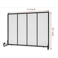 thumbnail image 5 of Fire Beauty Flat Panel Fireplace Screen Spark Guard Wrought Metal Gate Cover for Home, Decorative Mesh Fire Place Safety Fence,Baby Safe Spark Guard Protector, 5 of 6