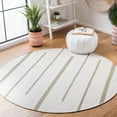 thumbnail image 2 of SAFAVIEH Montauk Oswald Geometric Striped Cotton Area Rug, Light Green/Ivory, 6' x 9', 2 of 10
