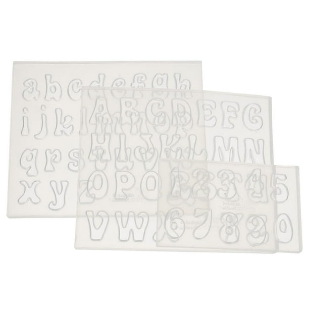 3pcs Flexible Silicone Moulds for Alphabet & Number Casting Epoxy Resin Crafts for Creative Home Decor & Unique DIY Projects