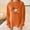 Orange, variant on Hxshgdsn Womens Tops Women's Thanksgiving Sweater 2025 Drop-Shoulder Fall Warmth Essentials Fall Outfits For Women 2025 Gray XL
