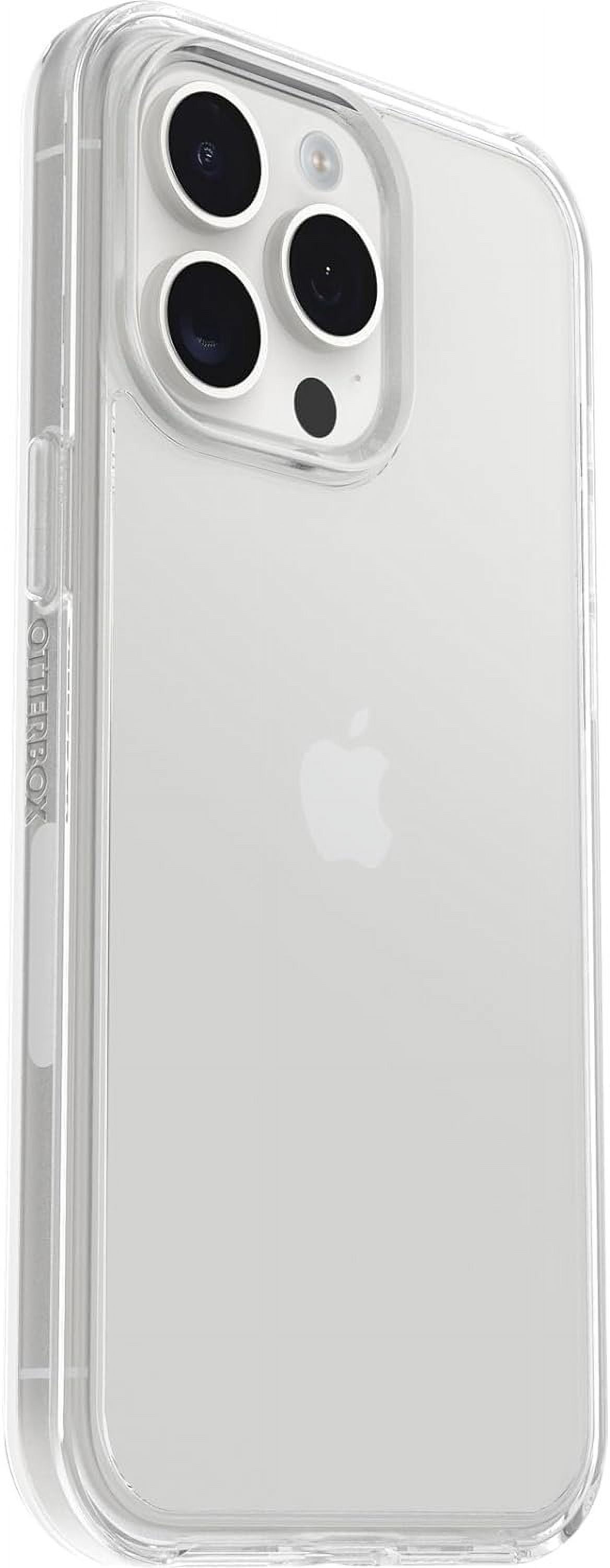 OtterBox iPhone 15 Pro Max Only - Symmetry Clear Series Case - Clear - Ultra-Sleek - Wireless Charging Compatible - Raised Edges Protect Camera & Screen - Non-Retail Packaging