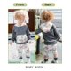 thumbnail image 3 of Oklady Ropa Para Bebé Recién Nacido, Manga Larga, Flores, Sudadera Con Capucha, Tops, Pantalones Para Niña (A-Gris, 0-6 Meses), 3 of 5