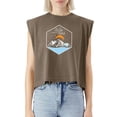 thumbnail image 5 of EcoLoom Lets Sleep Under The Stars Cap Sleeve Muscle Crop Shirt Women Sleeveless Baby Tee, 5 of 5